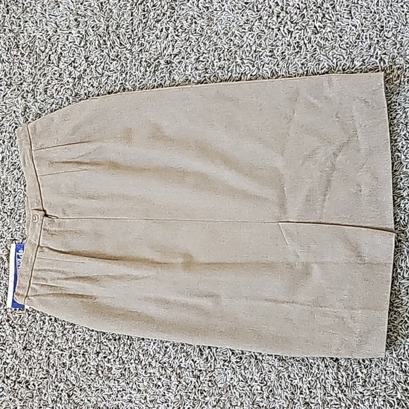 NWT Pendleton Skirt 100% Virgin Wool Midi Fully Lined Sz 8 Vintage - Picture 3 of 4